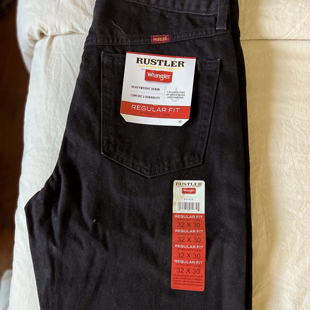 Mens Black Regular Fit Jeans